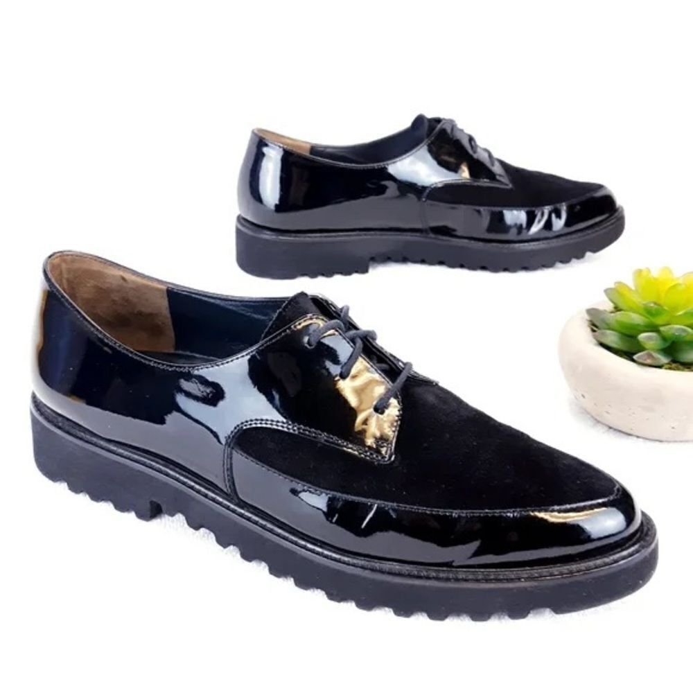 Tamaris patent leather shoes sz 38 D19‎